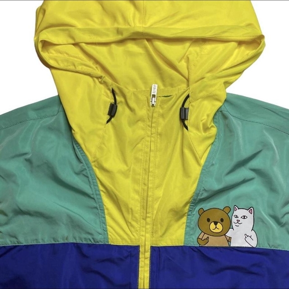 NWOT RIPNDIP Teddy Fresh Packable Anorak Jacket Windbreaker - Picture 3 of 16